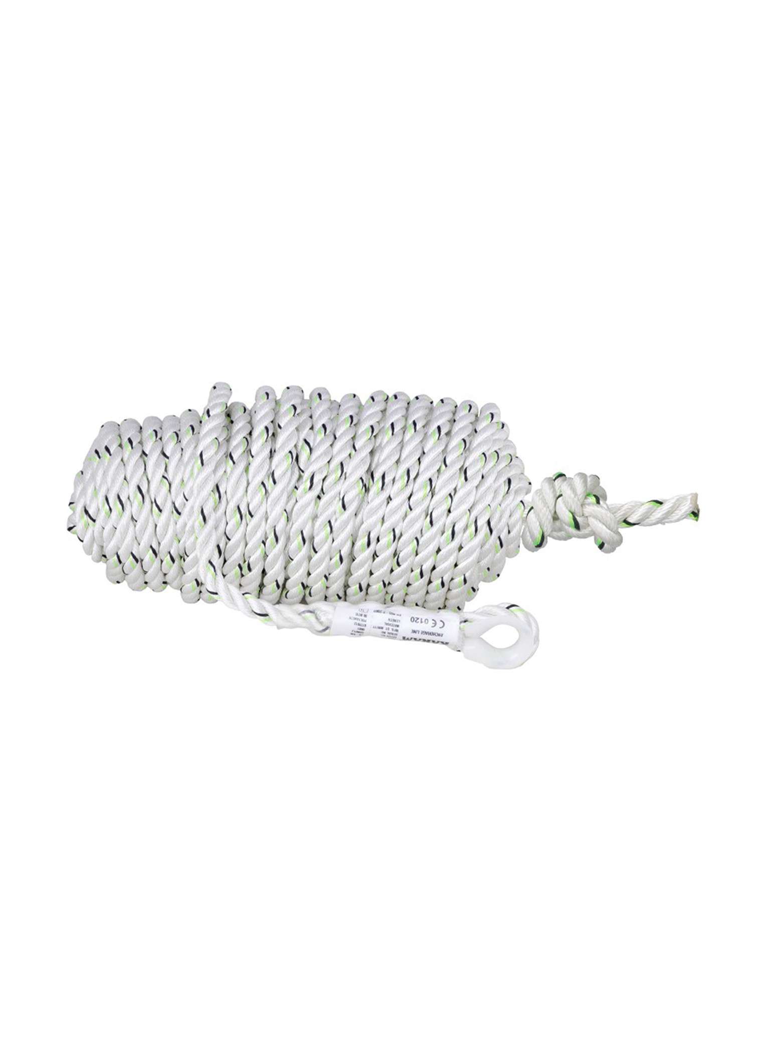 Karam PN 9100 KRKD Kernmantle Rope Anchorage Line White/Green Bahar